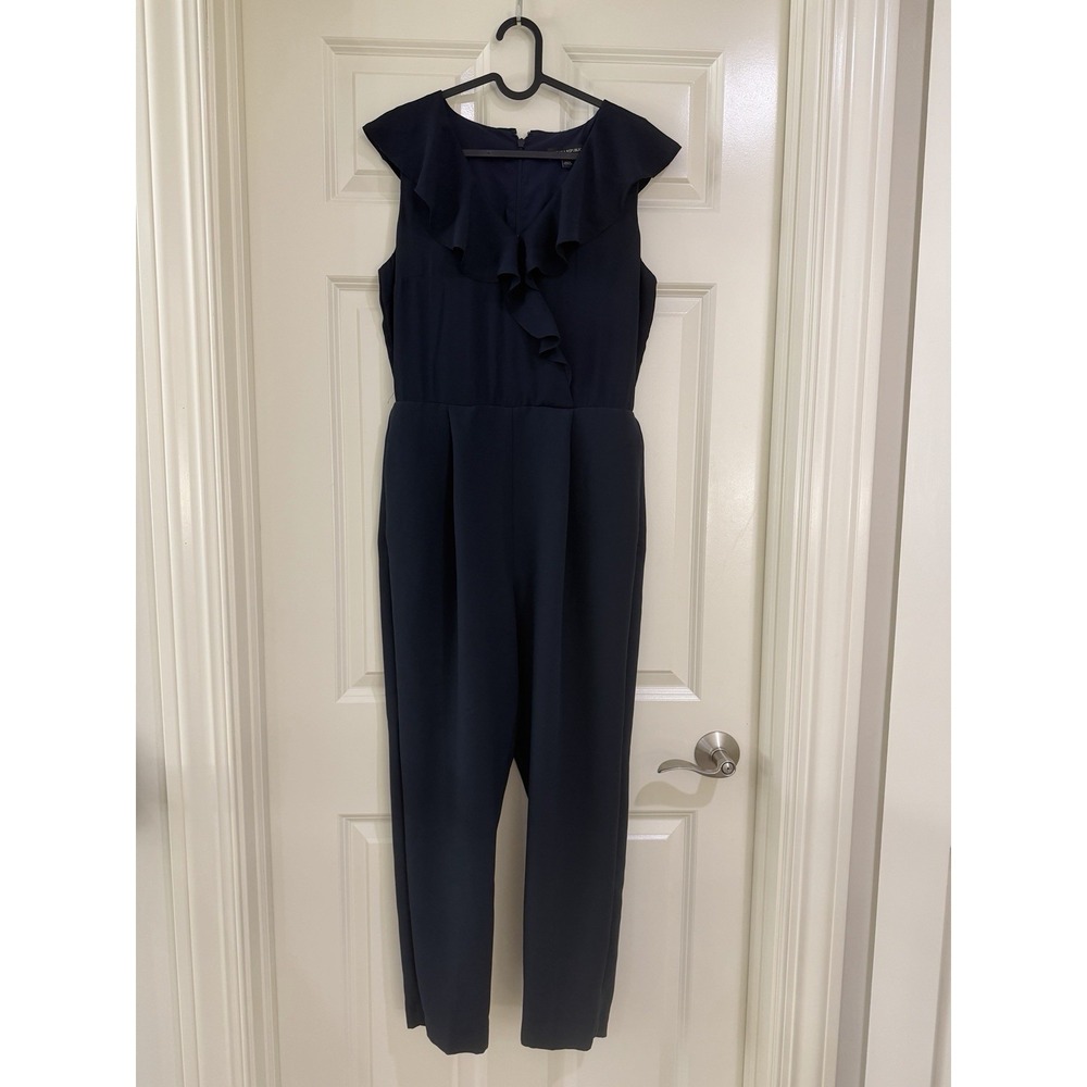Banana republic women blue jumpsuit size 4